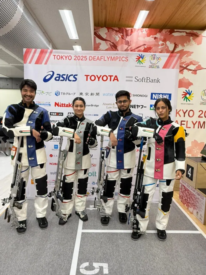 Air rifle mixed teams win gold and bronze at Deaflympics(Credit: NRAI)