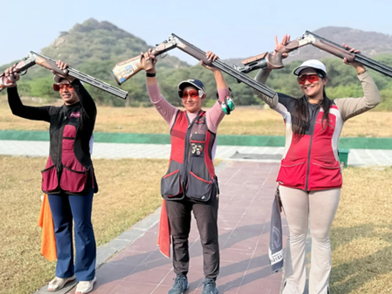 Trap shooter Neeru Dhanda wins fourth straight gold; Jain University stays atop medals tally in the Khelo India University Games 2025 being held in Rajasthan on Wednesday. Photo credit: SAI Media