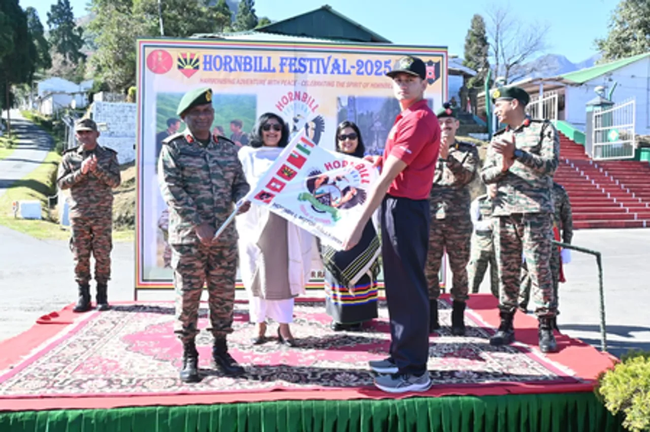 Nagaland: Indian Army flags off Hornbill motor rally-2025 from Zakhama