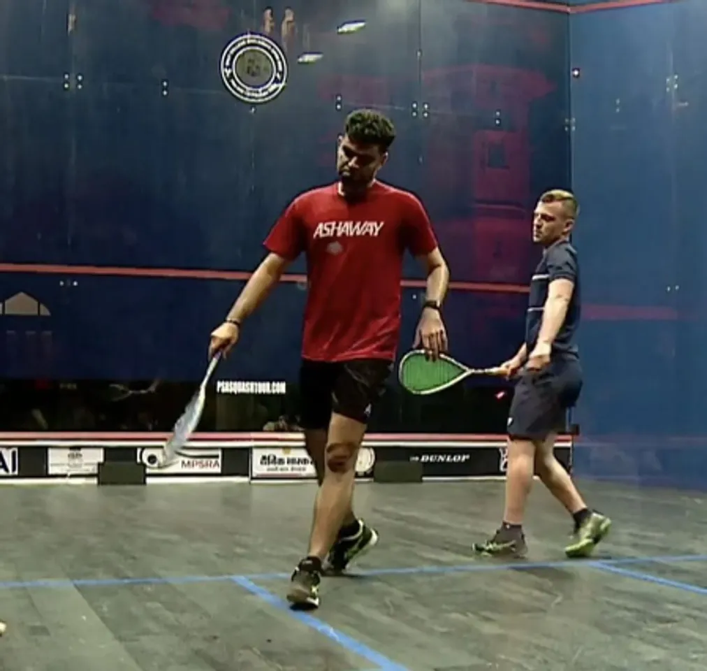 Anjali Semwal and Suraj Chand book semifinal spots in the 11th Sunil Verma Memorial squash championship in Thane, near Mumbai on Friday. Photo credit: SRFI