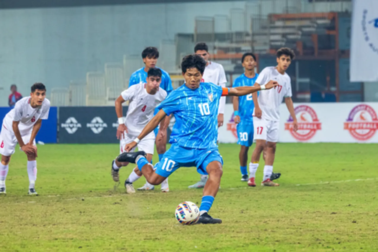 Indomitable India stun Iran in the Qualifying Tournament in Ahmedabad, seal berth in AFC U17 Asian Cup 2026. Photo credit: AIFF