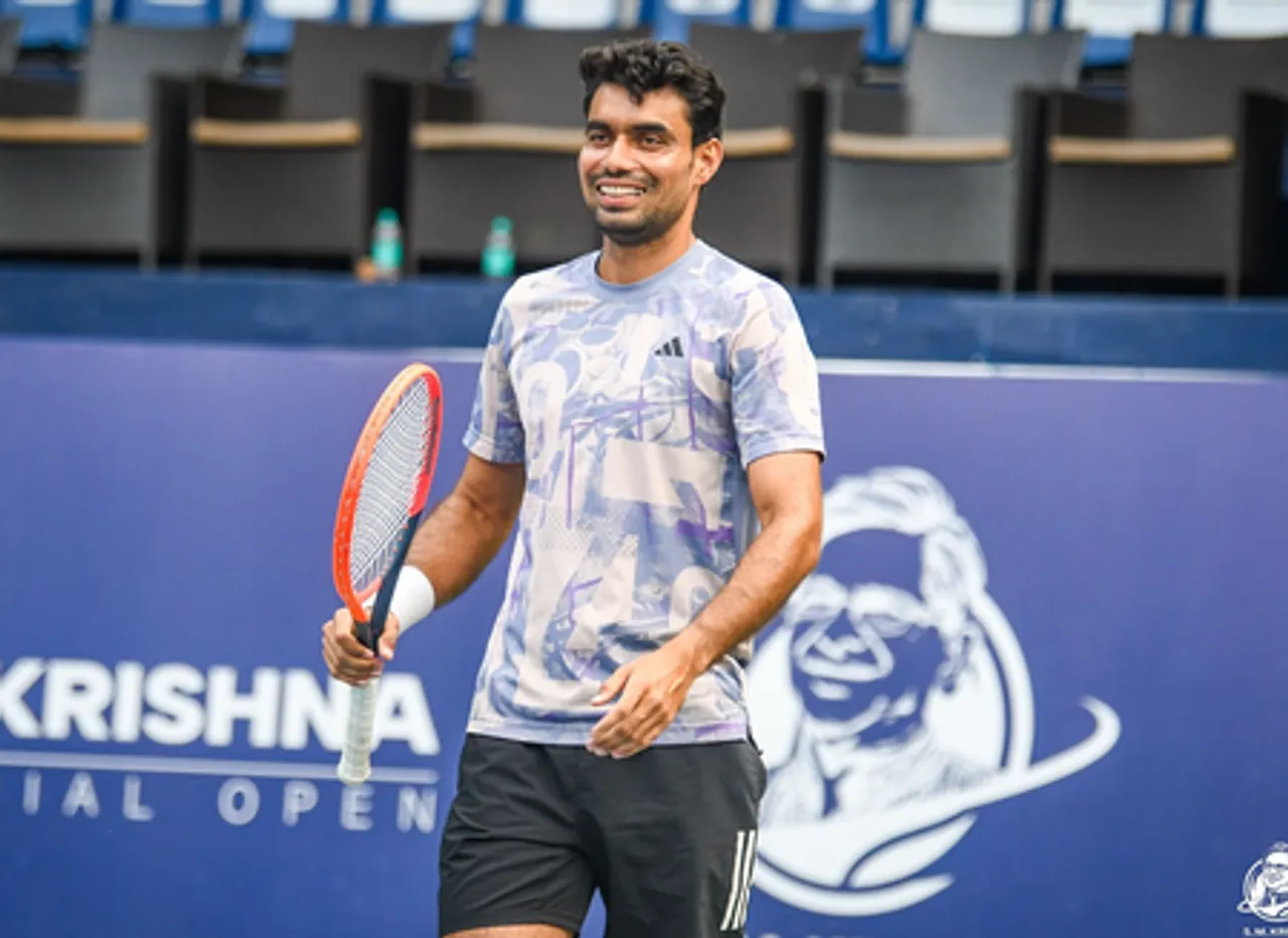Digvijay, Nitin progress into quarterfinals of ITF Men’s World Tennis Tour M15 Gwalior at the Chambal Tennis Association courts in Gwalior on Thursday. Photo credit: ITF Tour