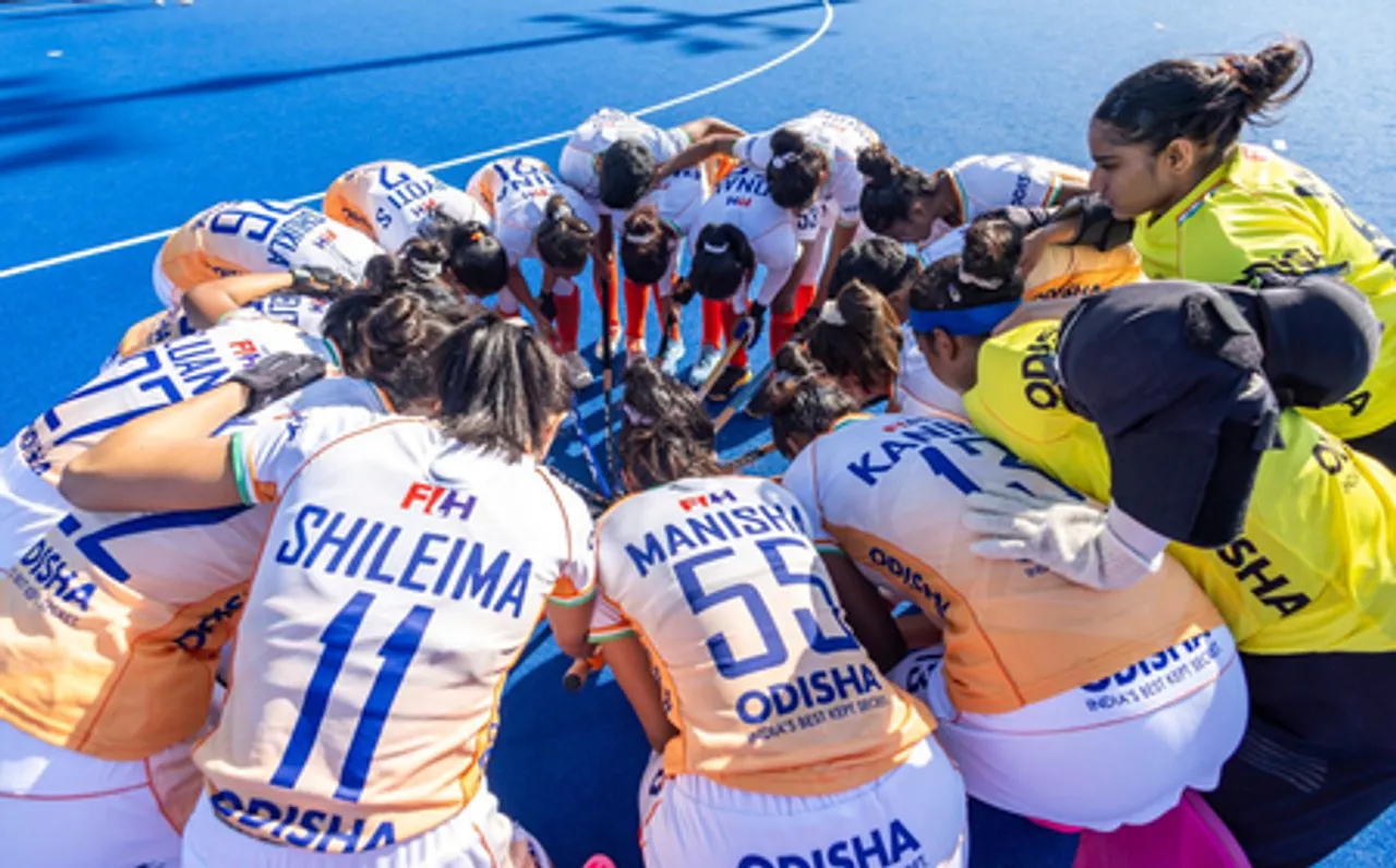 Indian junior women’s hockey team registers a dominant 4-0 victory over Ireland in FIH Junior Women’s World Cup at the Centro Deportivo de Hockey Césped, Estadio Nacional in Santiago, Chile, on Friday. Photo credit: Hockey India