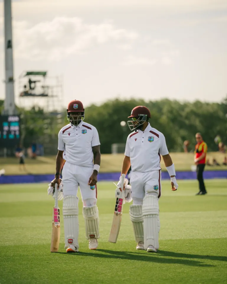 Justin Greaves' unbeaten 202 lead West Indies to epic draw in Christchurch (Credit: Windies Cricket/X)