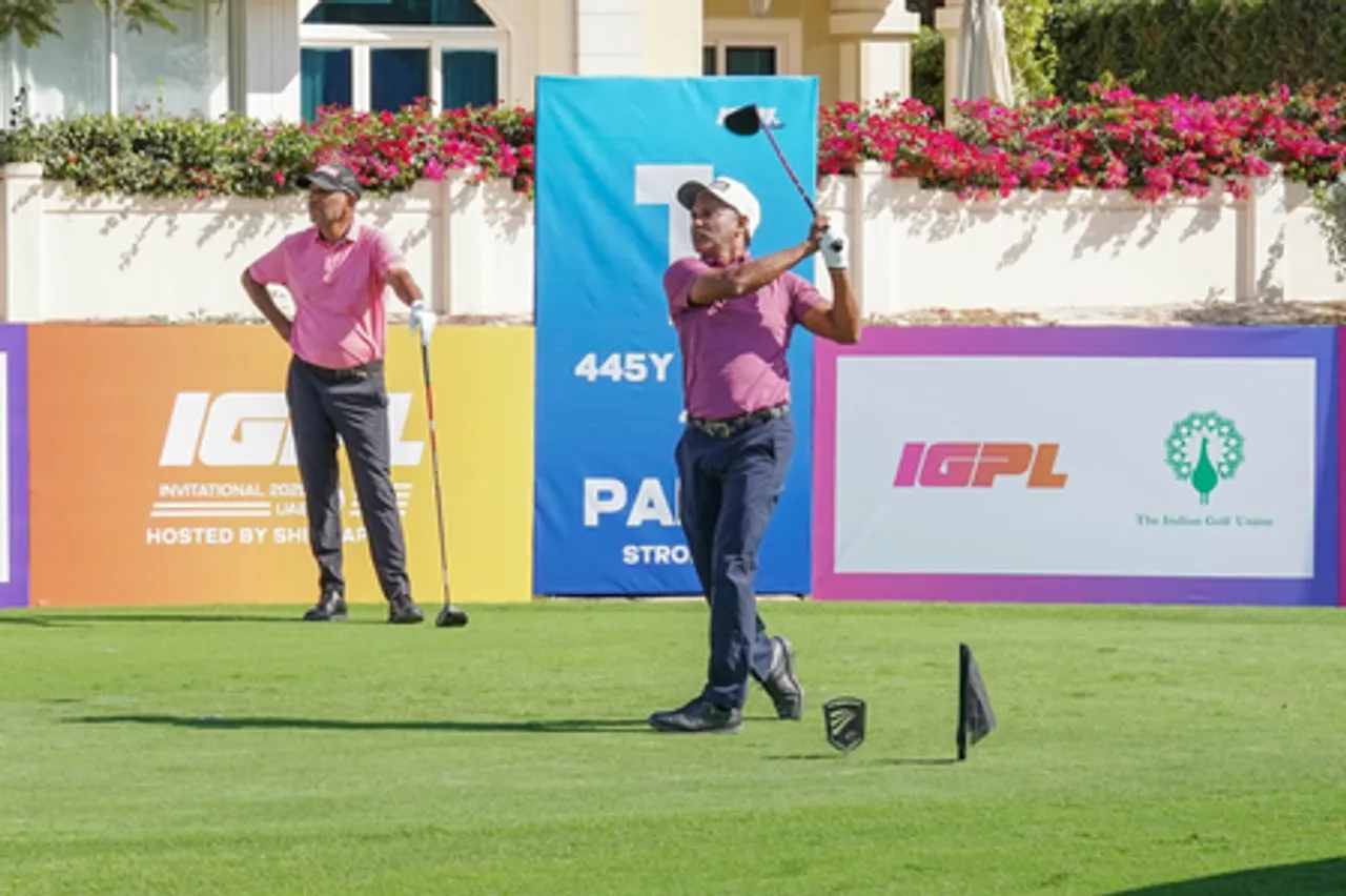 Shiv Shankar Prasad Chawrasia holds two-shot lead with in-form Gaganjeet Bhullar in close chase in Indian Golf Premier League (IGPL) UAE in Dubai on Monday. Photo credit: IGPL