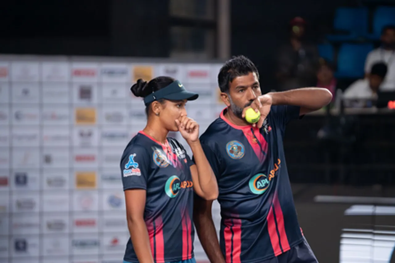 GS Delhi Aces stay firm at top, SG Pipers rise to second after Day 4 of the Tennis Premier League (TPL) Season 7 at the Gujarat University Tennis Stadium in Ahmedabad on Friday. Photo credit: TPL