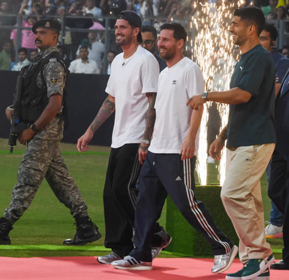 Mumbai: Lionel Messi At Wankhede Stadium