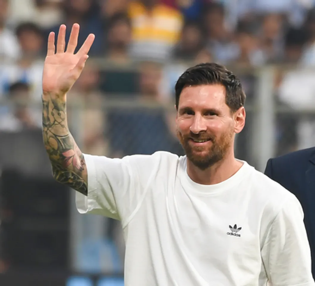 Mumbai: Lionel Messi At Wankhede Stadium