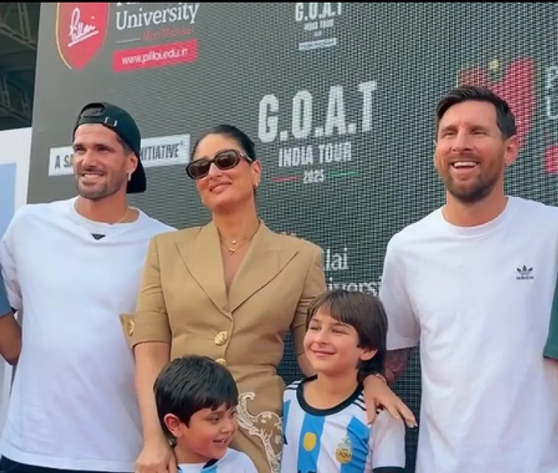 Kareena Kapoor reacts as Messi includes her in his farewell post following India visit