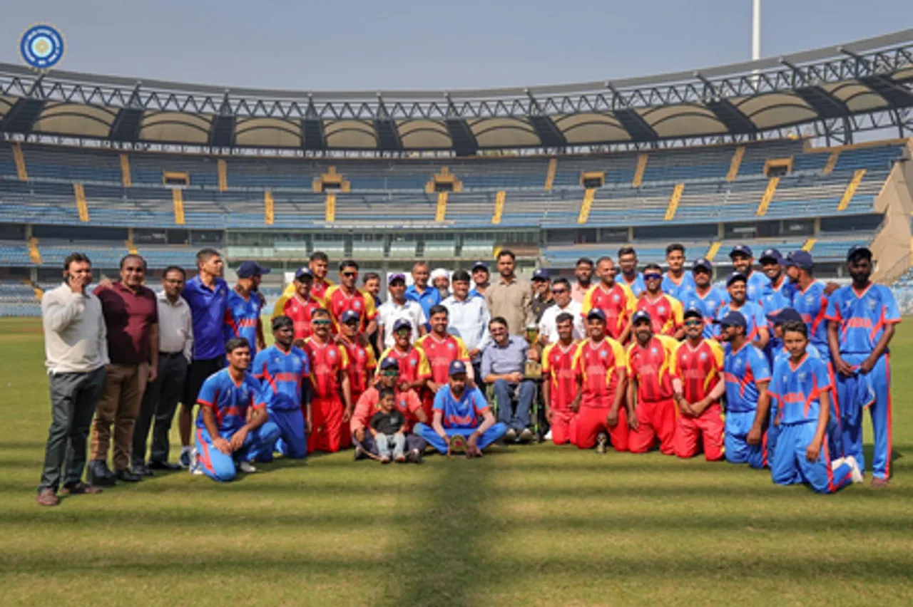 Shiva Shankara's effort in vain as India A pulls one back in the three-match Physical Disability T20 Series at the Wankhede Stadium in Mumbai on Thursday. Photo credit: DCCI