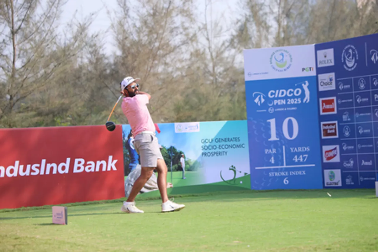 Rohan Patil sets course record with third round 64 to move into joint lead with Veer Ahlawat on the third day of the CIDCO Open 2025 at the Kharghar Valley Golf Course (KVGC) in Navi Mumbai. Photo credit: PGTI