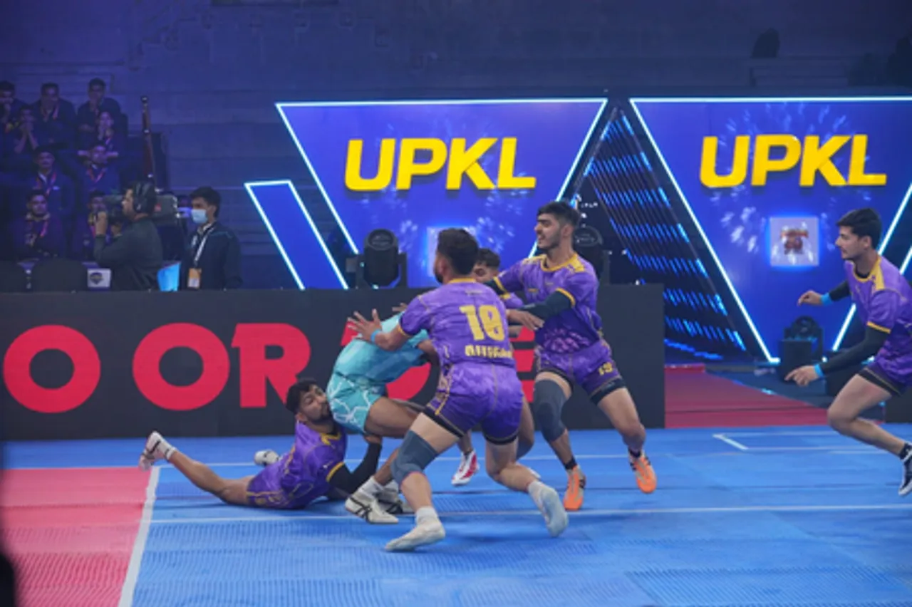 Noida Ninjas defeat Kanpur Warriors in opening match of Season 2 of the Uttar Pradesh Kabaddi League (UPKL). Photo credit: UPKL