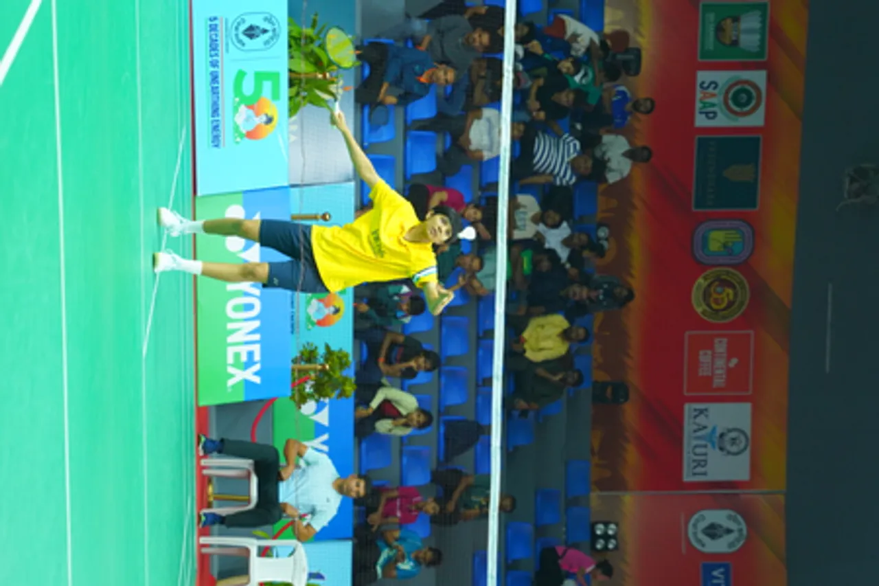 Surya Tamiri to meet Tanvi Patri in women’s summit clash; Rithvik and Bharat to face off in men’s final of the Senior National Badminton Championships in Vijayawada on Saturday. Photo credit: BAI