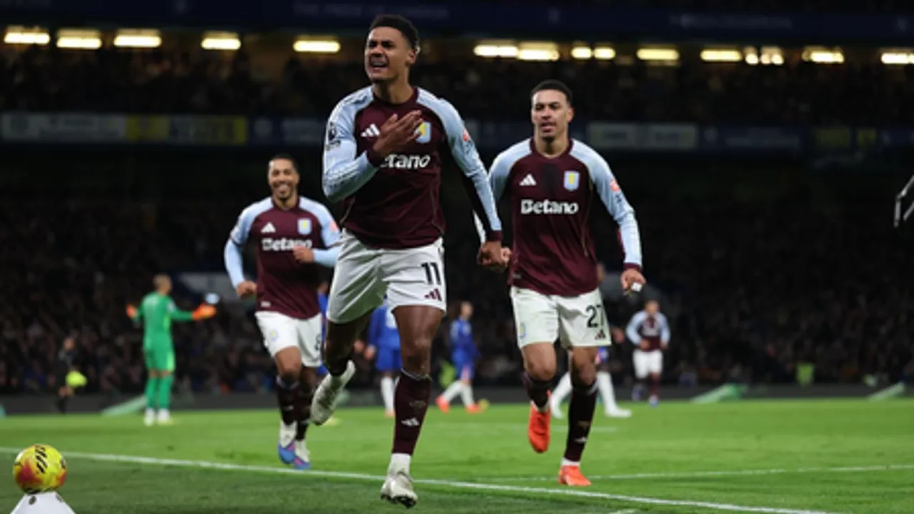 Villa beat Chelsea to equal club record with 11th straight win