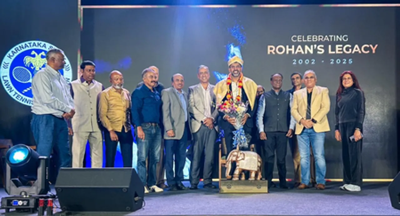 KSLTA honours Rohan Bopanna's legacy at a felicitation event in Bengaluru
