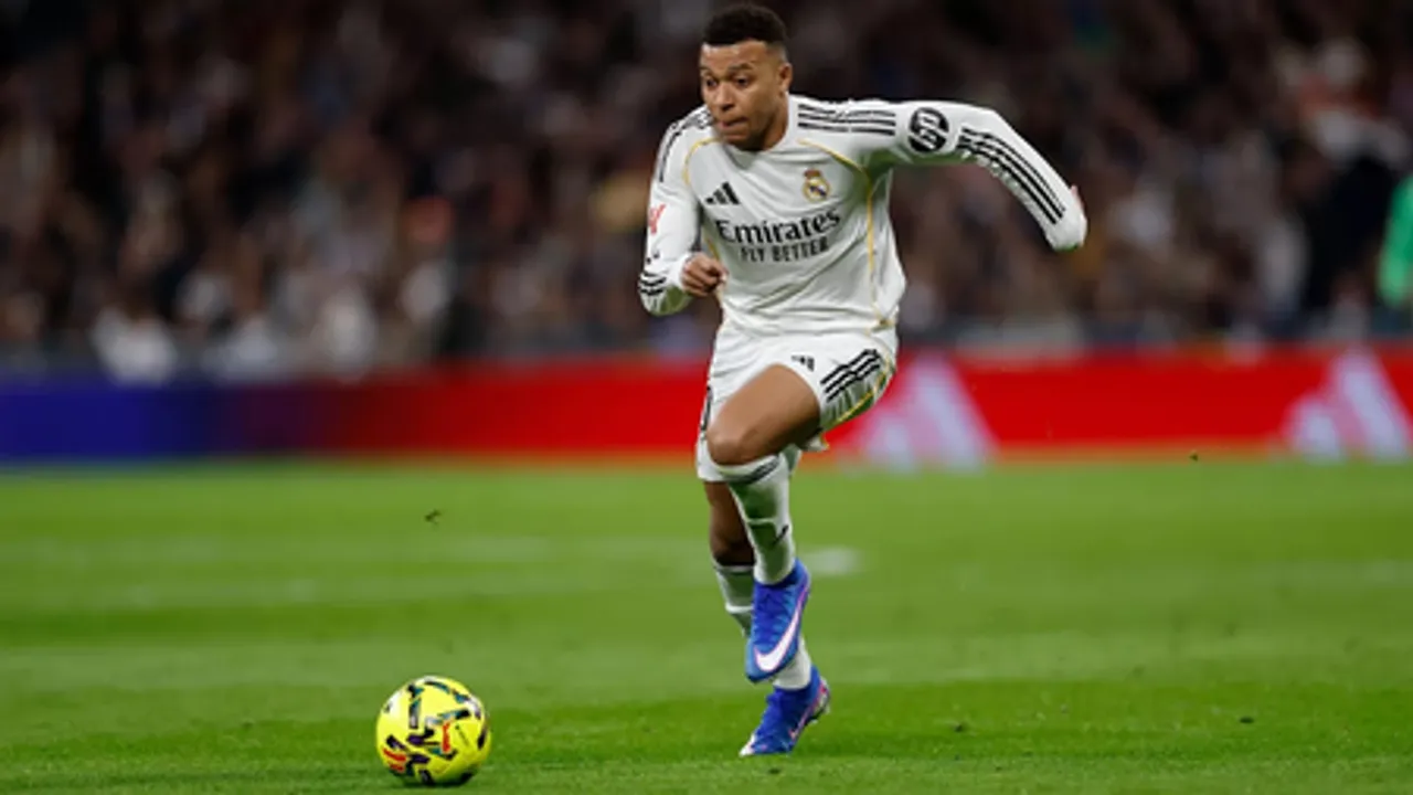 Real Madrid's Kylian Mbappe suffers a knee injury, likely to be out for three weeks. Photo credit: Real Madrid