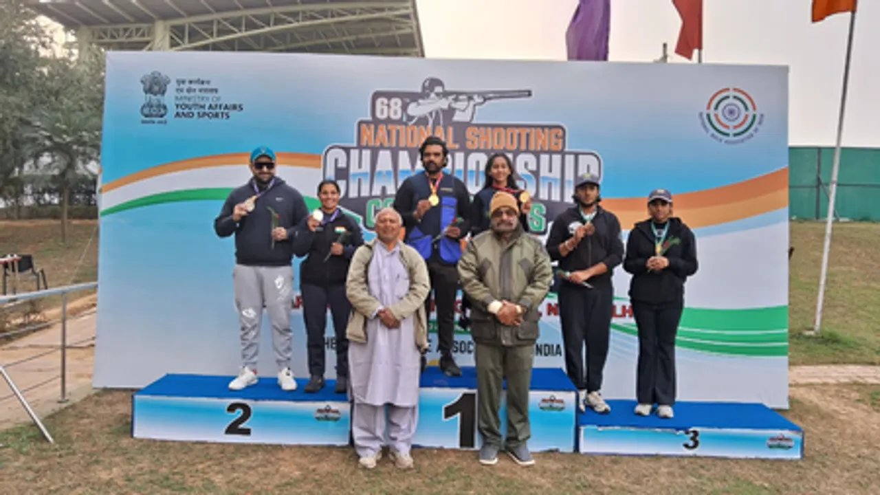 Ajay Kumar wins 10m Air Pistol gold; Jonathan Gavin Antony shines across junior and youth sections in the 68th National Shooting Championship Competitions at Dr. Karni Singh Shooting Range in New Delhi on Saturday. Photo credit: NRAI
