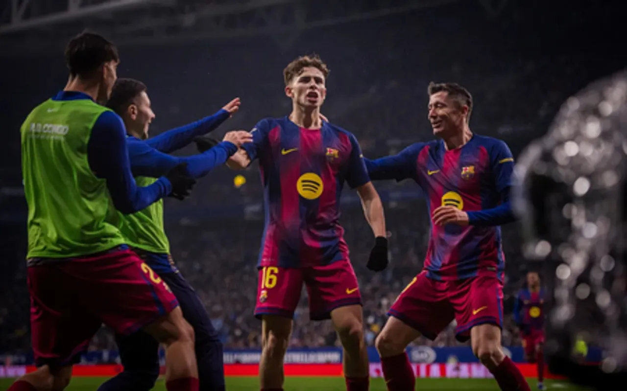 Garcia stars as Barcelona beats Espanyol for derby win