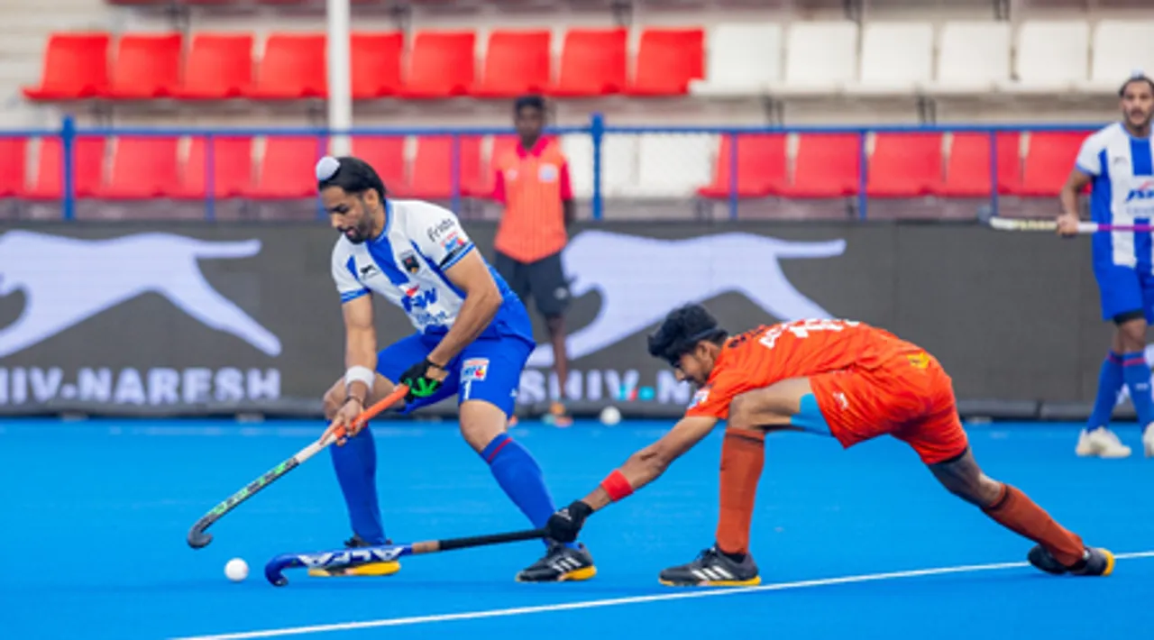 Men's HIL: Defending champions Shrachi Bengal Tigers begin campaign with 3–1 win over JSW Soorma Hockey Club (Credit: HIL)