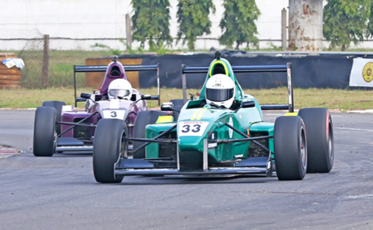 Arjun Chheda, Ishaan Madesh top; triple delight for Sai Shiva Sankaran in the MRF single-seater categories in the third and penultimate round of the MRF MMSC fmsci Indian National Car Racing Championship 2025 concluded at the Madras International Circuit, in Chennai on Monday. Photo credit: MMSC