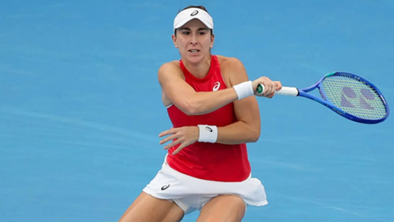 Belinda Bencic beats Elise Mertens in tense clash, boosts Switzerland's hopes of reaching final with a 1-0 lead over Belgium in the semifinals of the United Cup mixed-gender team tennis competition in Sydney on Saturday. Photo credit: United Cup/X