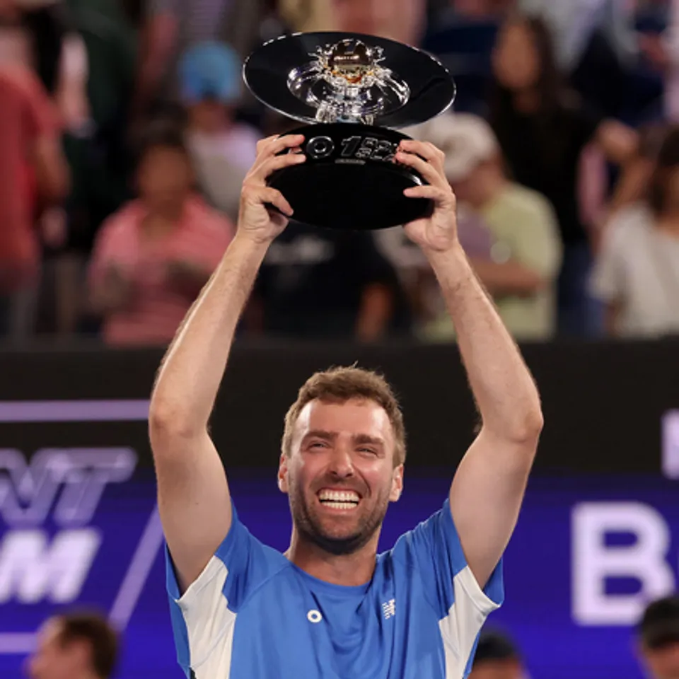 Jordan Smith wins inaugural ‘One Point Slam’ ahead of Australian Open in Melbourne on Wednesday. Photo credit: Australian Open