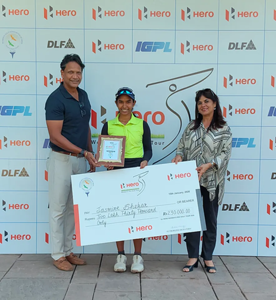 Bengaluru star Jasmine fires bogey-free 65 to start 2026 with a win in the first leg of WPG Tour at the Bombay Presidency Golf Club in Mumbai on Thursday. Photo credit: WPG