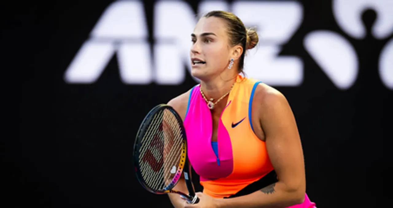 Aryna Sabalenka eases past Rajaonah in straight sets, signs off with ‘iconic’ selfie with Rod Laver, Federer at the Australian Open in Melbourne on Sunday. Photo credit: WTA Tour/X
