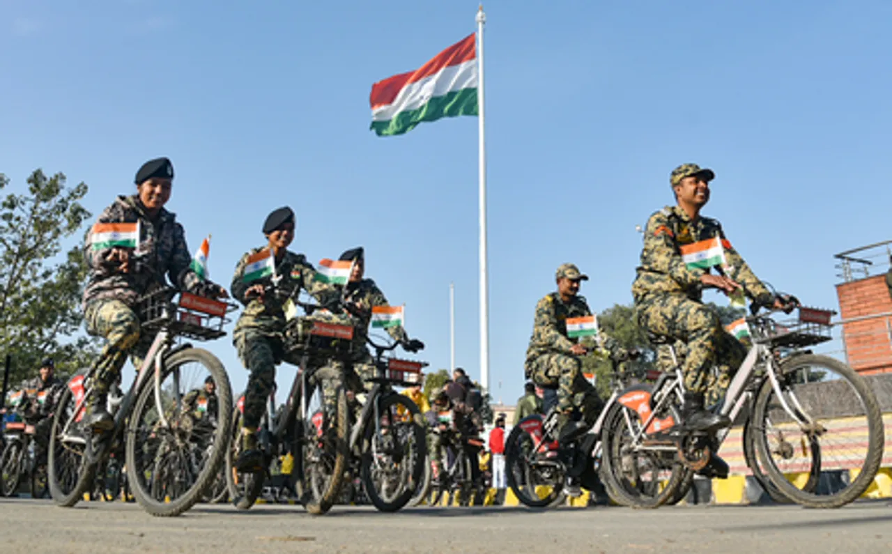 Amritsar: ‘Fit India Sundays on Cycle’ Event at Attari-Wagah Border