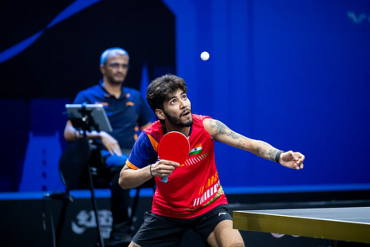 Manush Shah-Diya Chitale survives scare to reach mixed doubles quarterfinals while Ankur Bhattacharjee, Snehit Suravajjula, Harmeet Desai advances in men’s singles of the WTT Star Contender Chennai 2026 at the Tamil Nadu Physical Education and Sports University in Chennai on Thursday. Photo credit: UTT