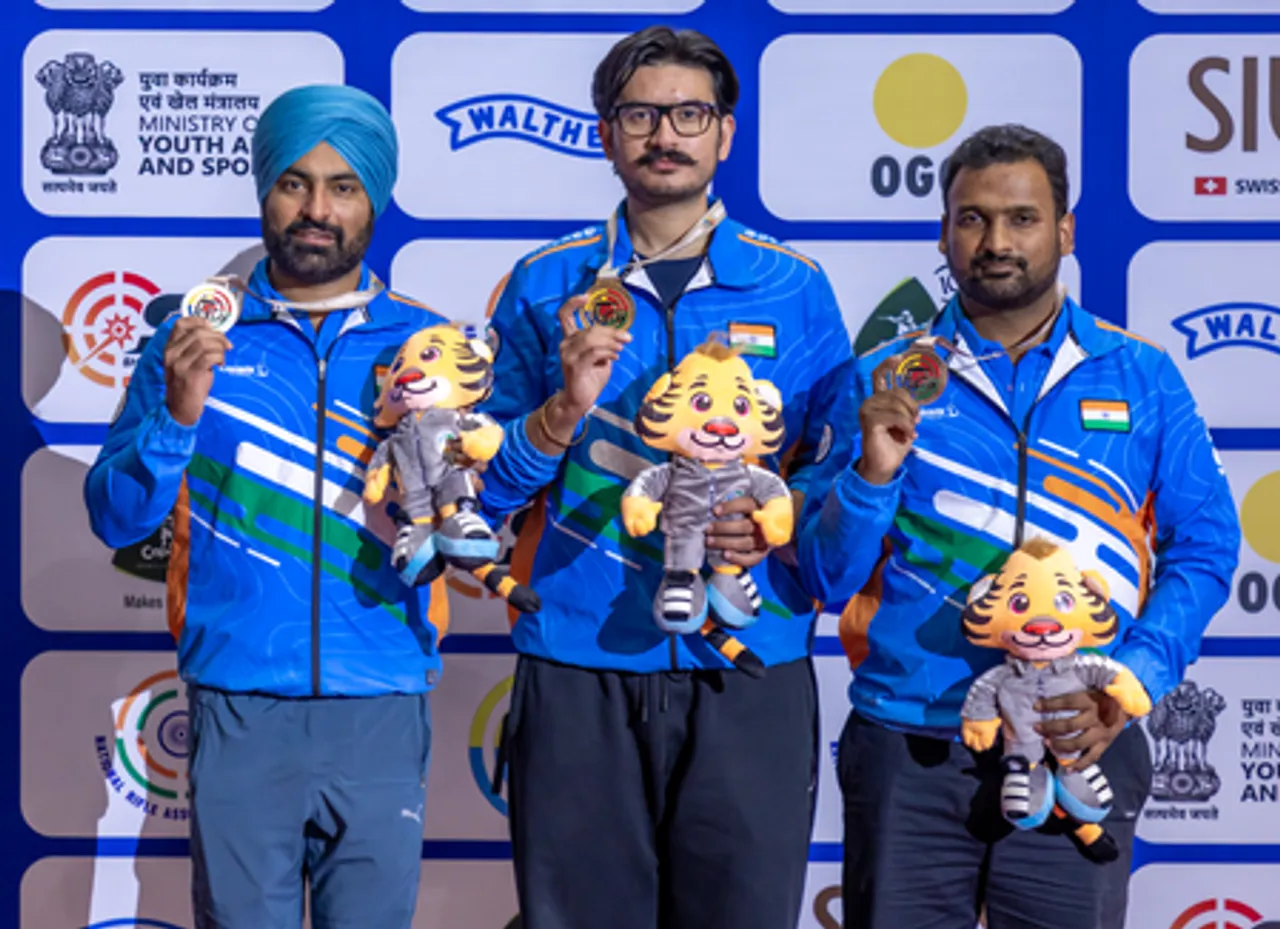 India tops medal standings as the Asian Rifle/Pistol Championship New Delhi 2026 concludes at the Dr. Karni Singh Shooting Range in New Delhi. Photo credit: NRAI