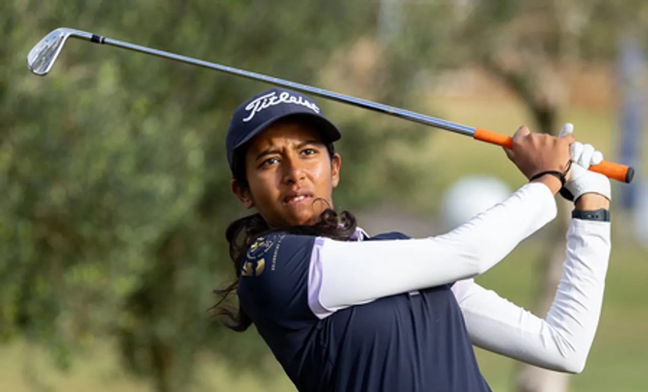 Avani Prashanth, is top Indian at the 22nd spot in the Saudi Ladies International Championship in Riyadh.