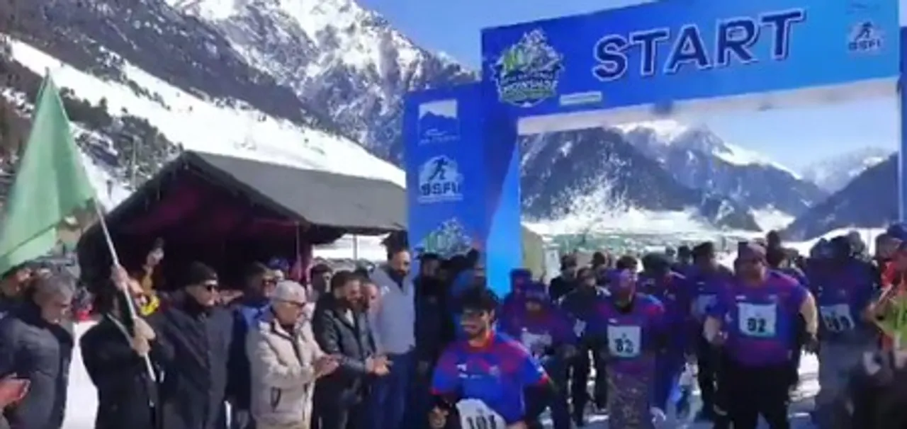 National Snow Shoe Championship flagged off at Sonamarg tourist resort in J&K
