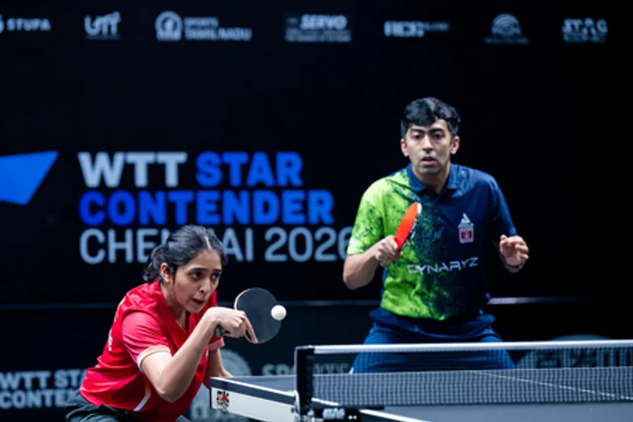 Harmeet Desai and Yashaswini Ghorpade reach mixed doubles final, Sathiyan in men’s singles quarters  in the WTT Star Contender Chennai 2026 at the Tamil Nadu Physical Education and Sports University in Chennai on Saturday.