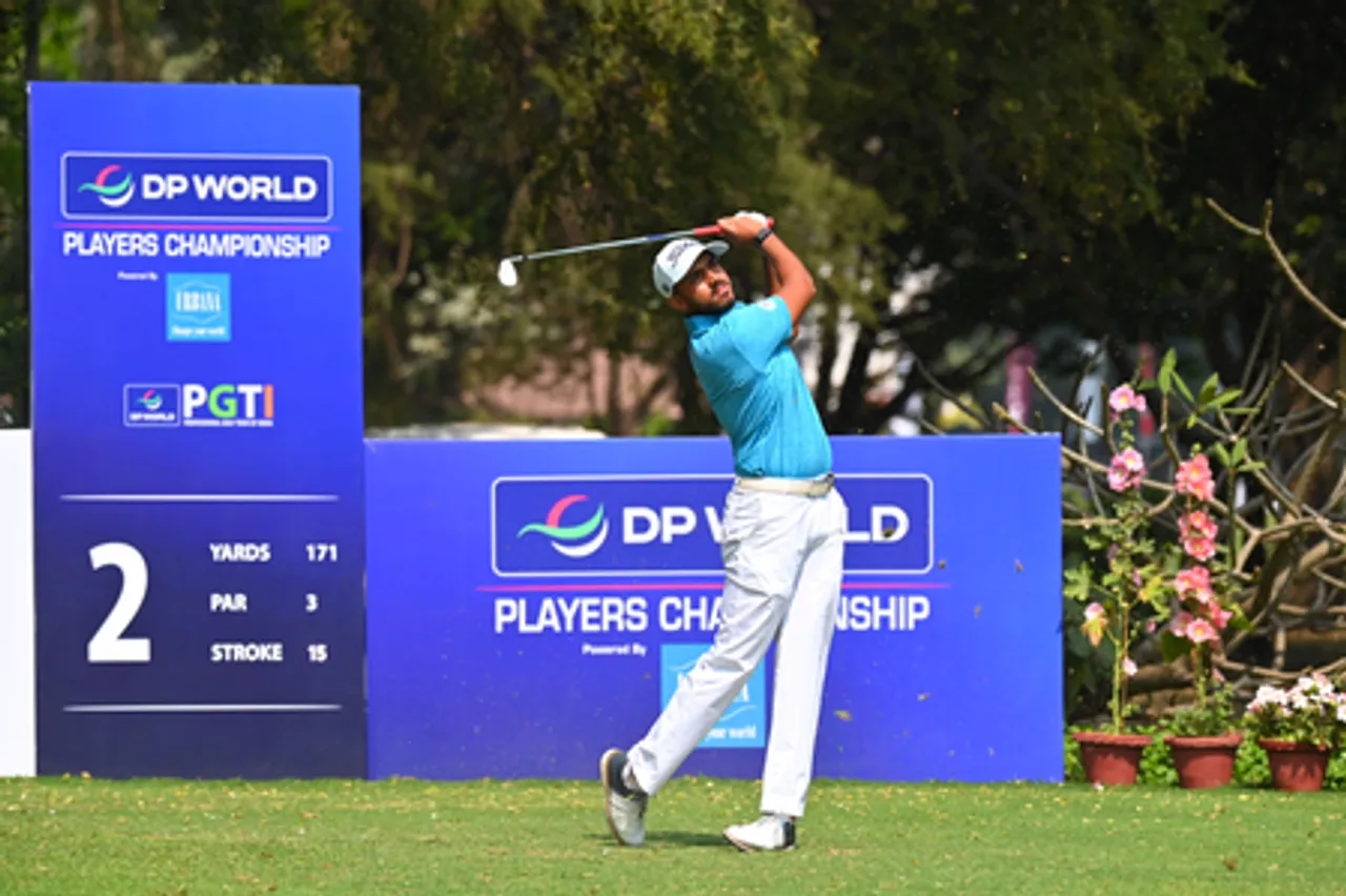 Shaurya Bhattacharya shoots tournament low of 62, extends lead to four shots in Round Two of the DP World Players Championship 2026 being played at the Tollygunge Club in Kolkata on Wednesday. Photo credit: PGTI