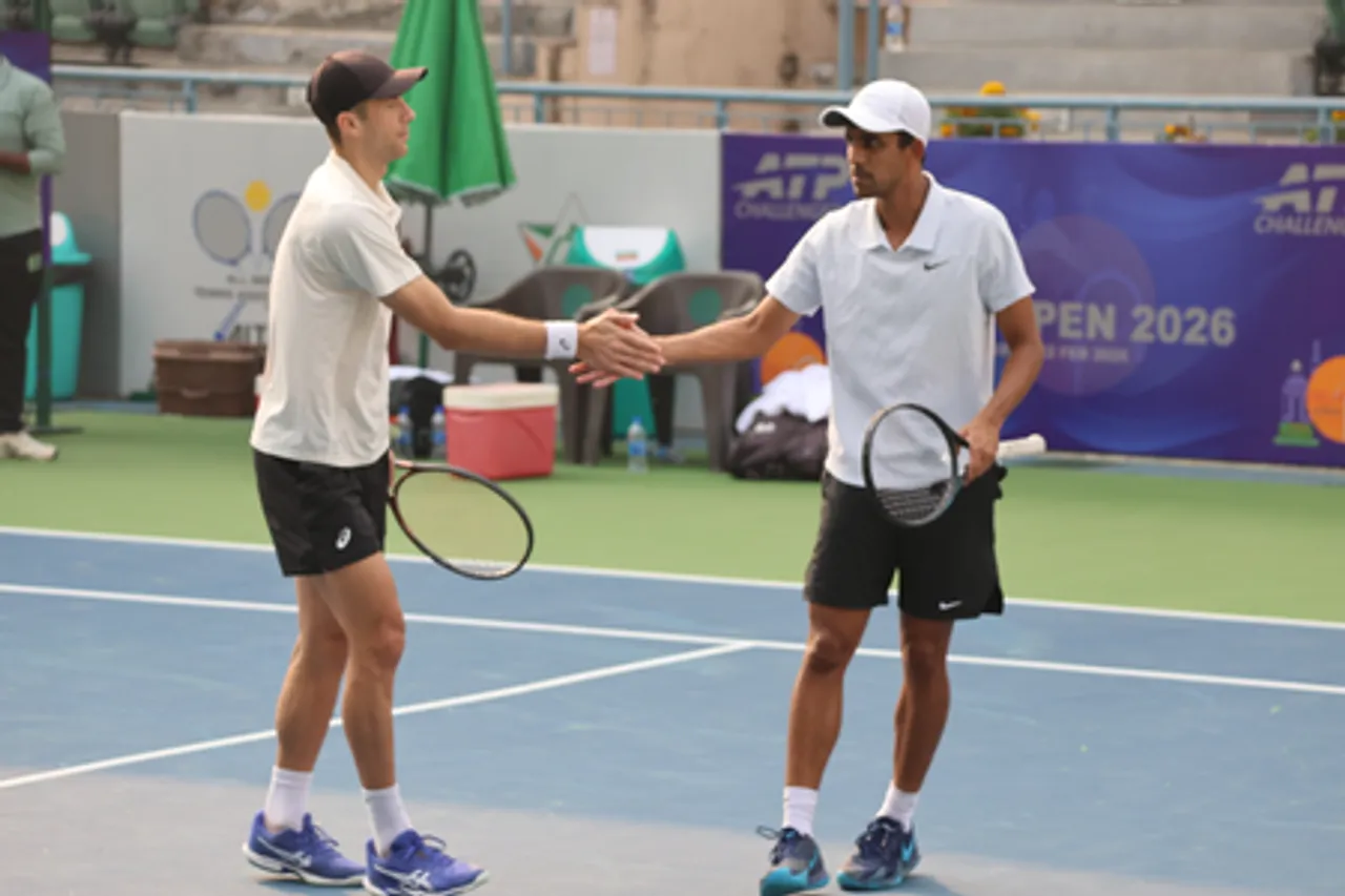Sumit Nagal exits after second-round loss; Banthia–Donski advances in men's doubles section of the ATP Delhi Open 2026 at the DLTA Complex in New Delhi on Thursday. Photo credit: DLTA