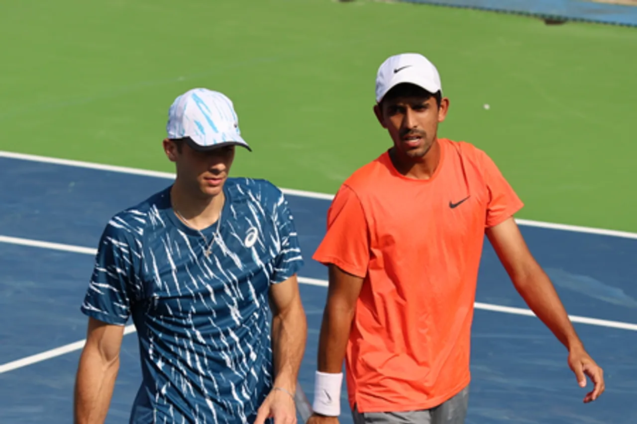 Second seed Rei Sakamoto and fifth seed Oliver Crawford in semis; top seeds Banthia/ Donski through to last four stage of doubles of ATP Delhi Open at the DLTA Complex in New Delhi on Friday. Photo credit: DLTA