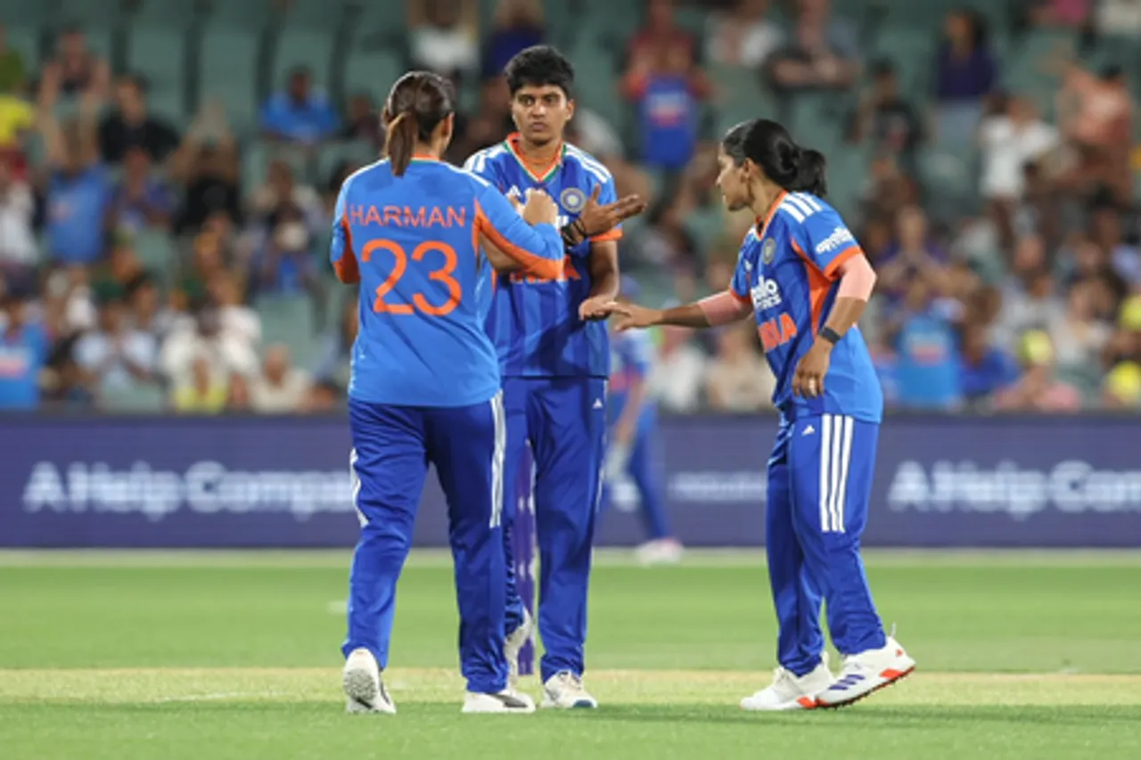 ‘Beating Australia in Australia is really special,’ says Smriti Mandhana after series-clinching knock in 3rd T20I at the Adelaide Oval in Adelaide on Saturday. Photo credit: BCCI Women