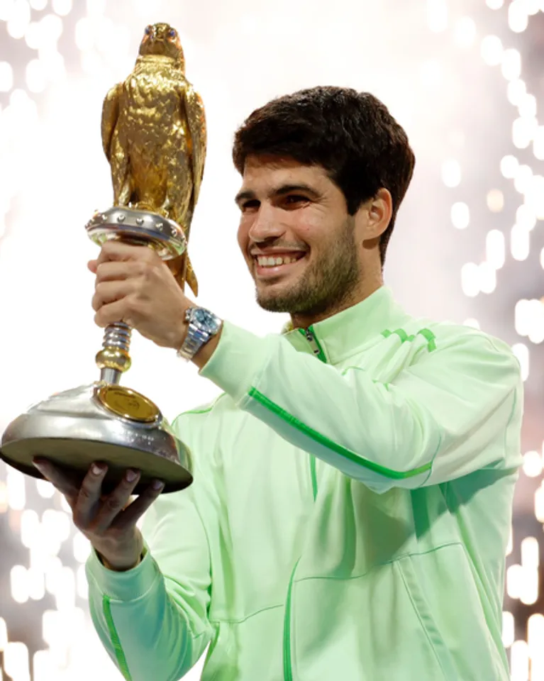 Alcaraz sinks Fils to lift Qatar Open trophy