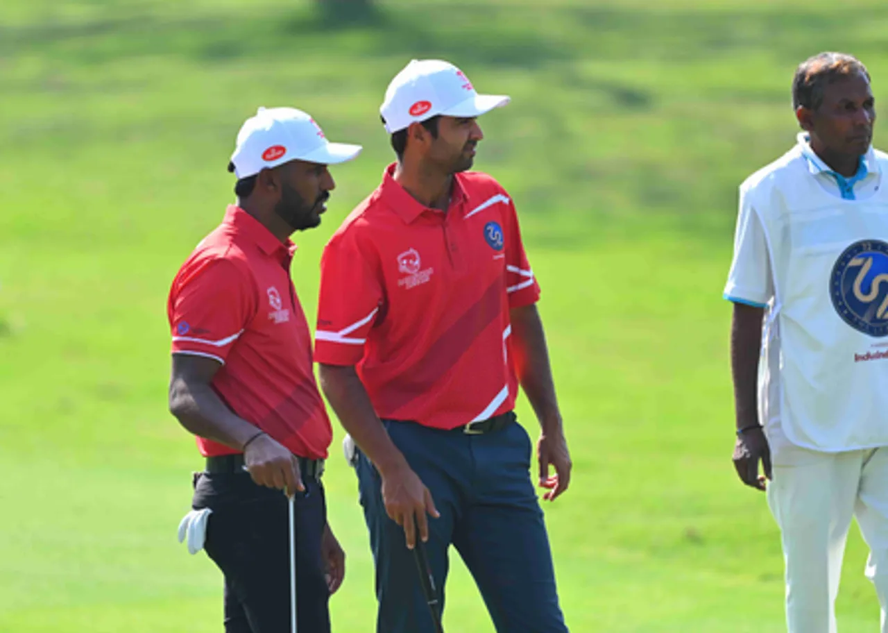 Kartik Singh’s grit steals the show on opening day of the PGTI’s 72 The League at the Classic Golf & Country Club.in Nuh (Haryana) on Tuesday. Photo credit: PGTI