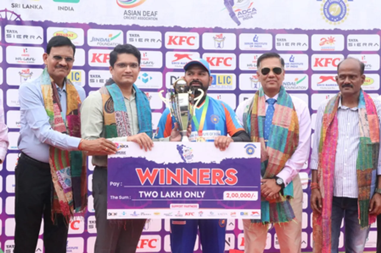 India deaf team wins inaugural ADCA T20I Asia Cup in Cuttack (Credit:ADCA)