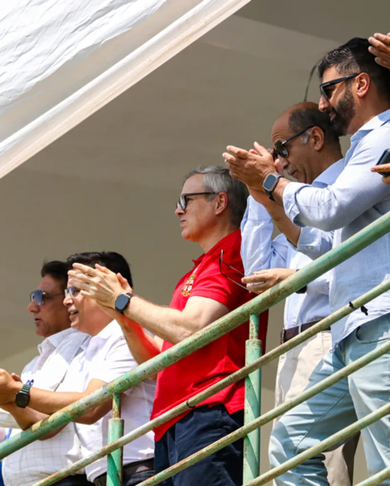 Omar Abdullah attends Ranji Trophy Final in Hubballi