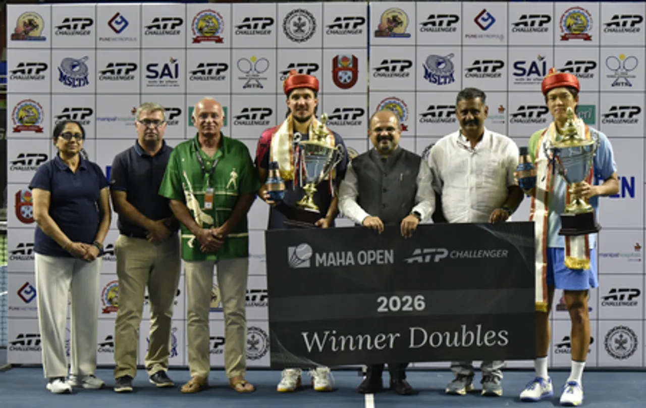 Felix Gill and Federico Cina storm into men's singles final of the Maha Open ATP Challenger 75 Men’s Tennis Championship in Pune on Saturday. Photo credit: MSLTA