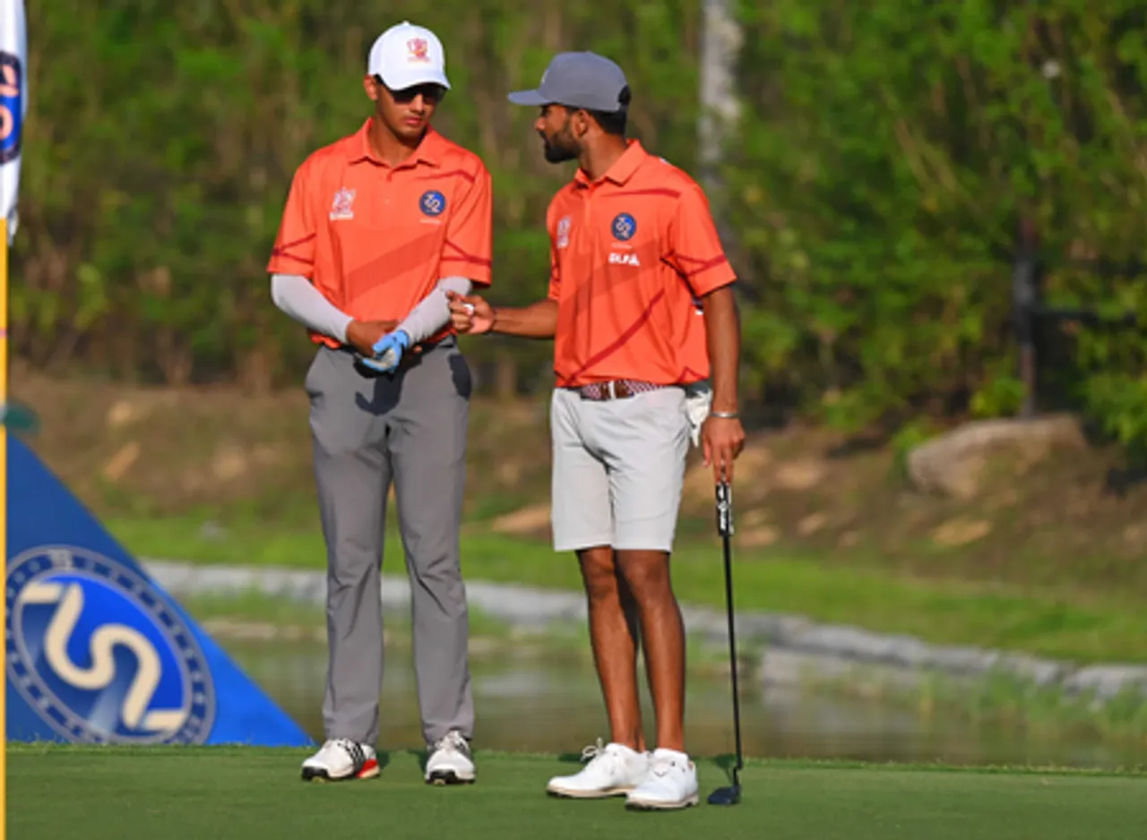 Rajasthan open narrow gap as four teams in contention to reach final of PGTI’s 72 The League at the Classic Golf & Country Club in Nuh, Haryana, on Monday. Photo credit: PGTI