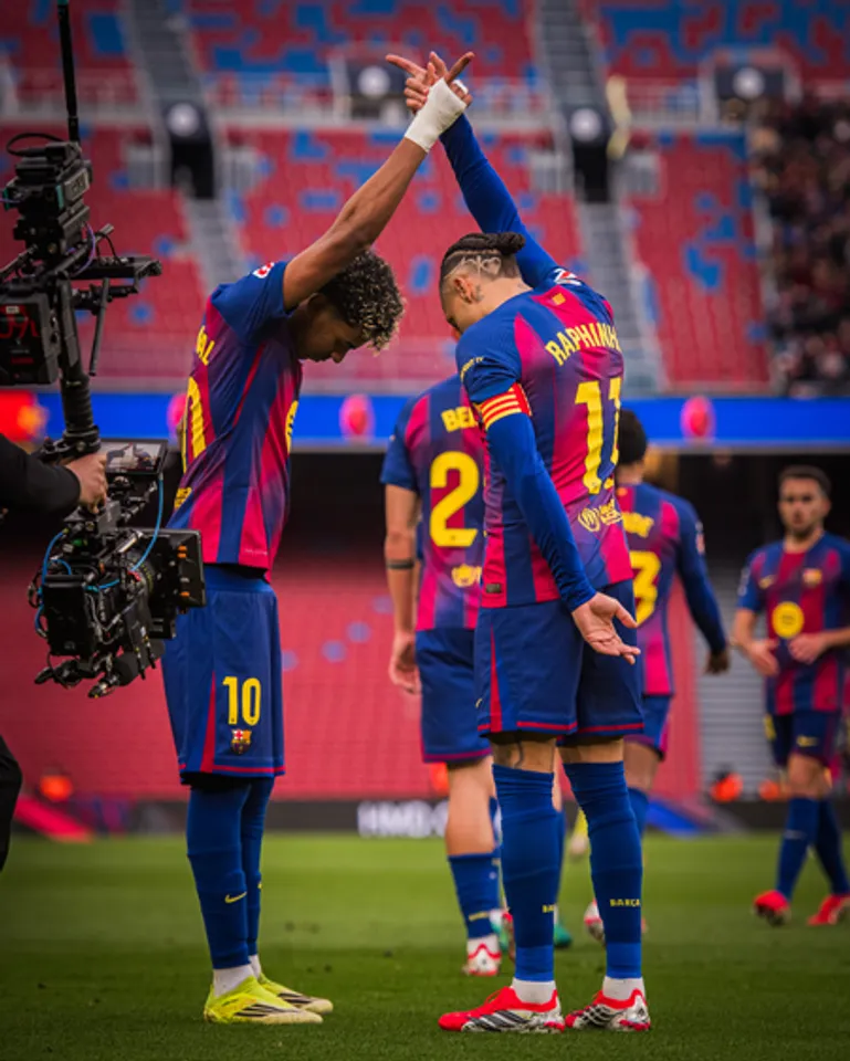 Lamine Yamal was the star as defending champions FC Barcelona got the better of Villarreal at home in Barcelona on Sunday and opened a four-point lead at the top of the standings in La Liga. Photo credit: @FC Barcelona/X