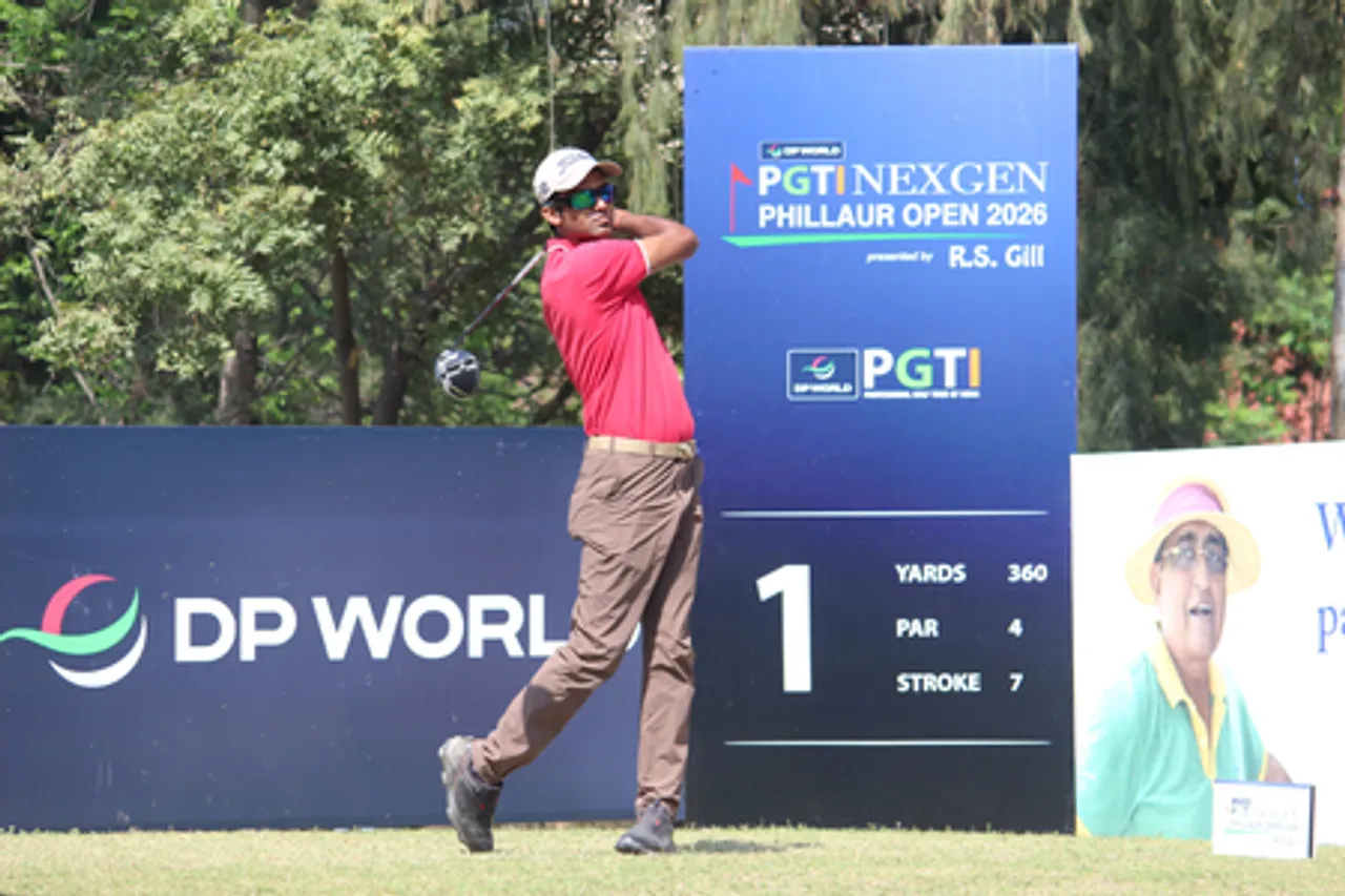 Imran Ali Mollah and Pankaj Maandiya take the honours in round one of the PGTI) NexGen Phillaur Open 2026 being played at the Ranjitgarh Golf Club in Phillaur, Punjab on Tuesday. Photo credit: PGTI