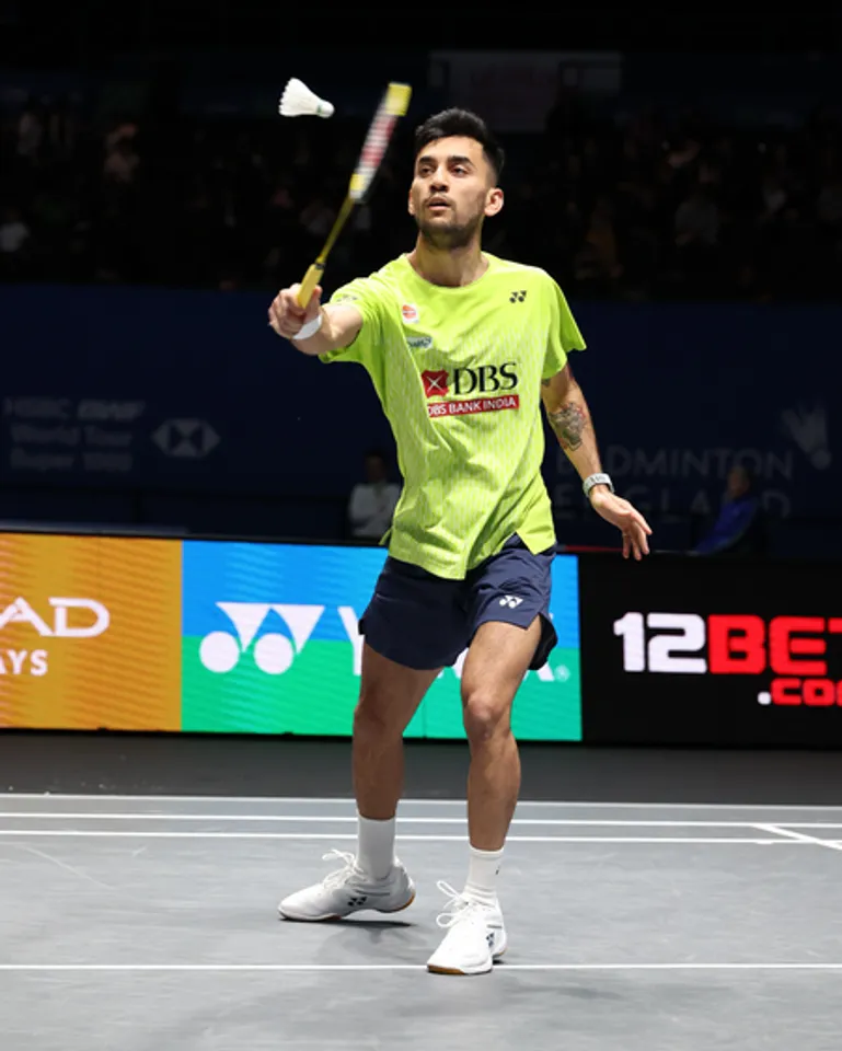 Lakshya Sen upsets defending champion Shi Yuqi in opening round of the All England Open 2026 badminton championship in Birmingham on Tuesday. Photo credit: Badminton Photo/BWF