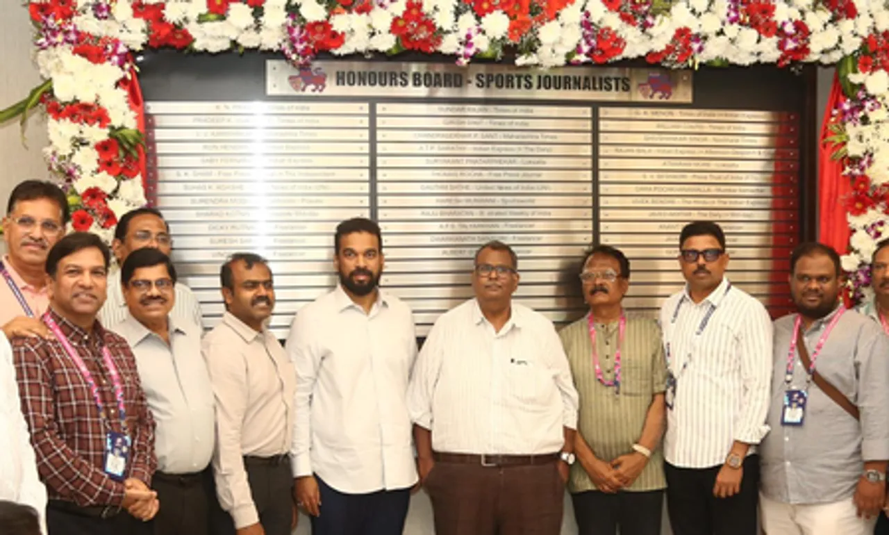 MCA unveils honours board for  sports journalists at Wankhede Stadium (Credit: MCA)