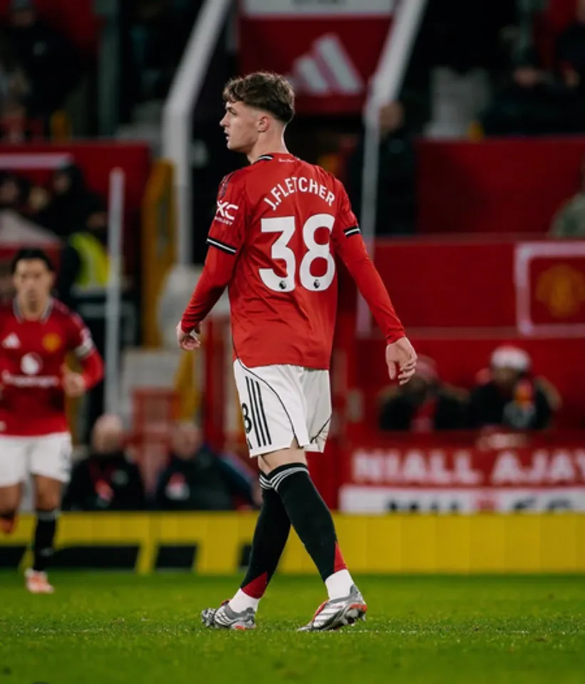 Man Utd’s Jack Fletcher apologises after six game ban over discriminatory comment (Credit: Manchester United)
