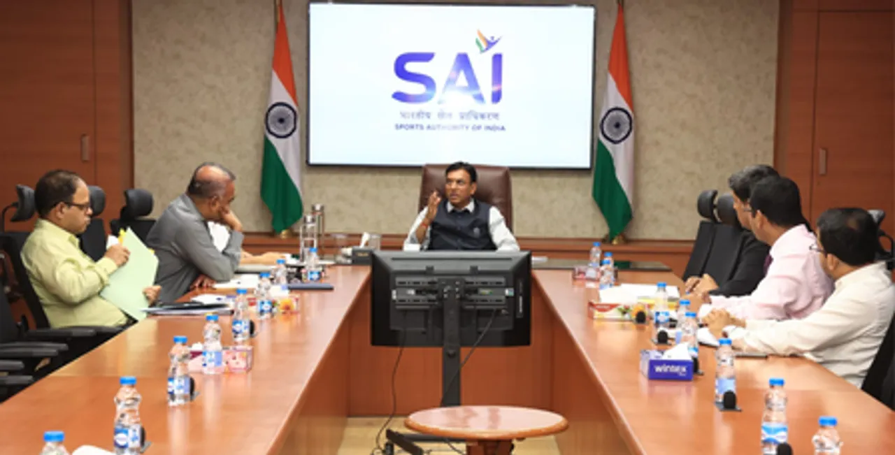 Sports Minister Dr. Mansukh Mandaviya reviews Asian Games 2026 preparations; assures full support for Indian athletes (Credit: SAI)